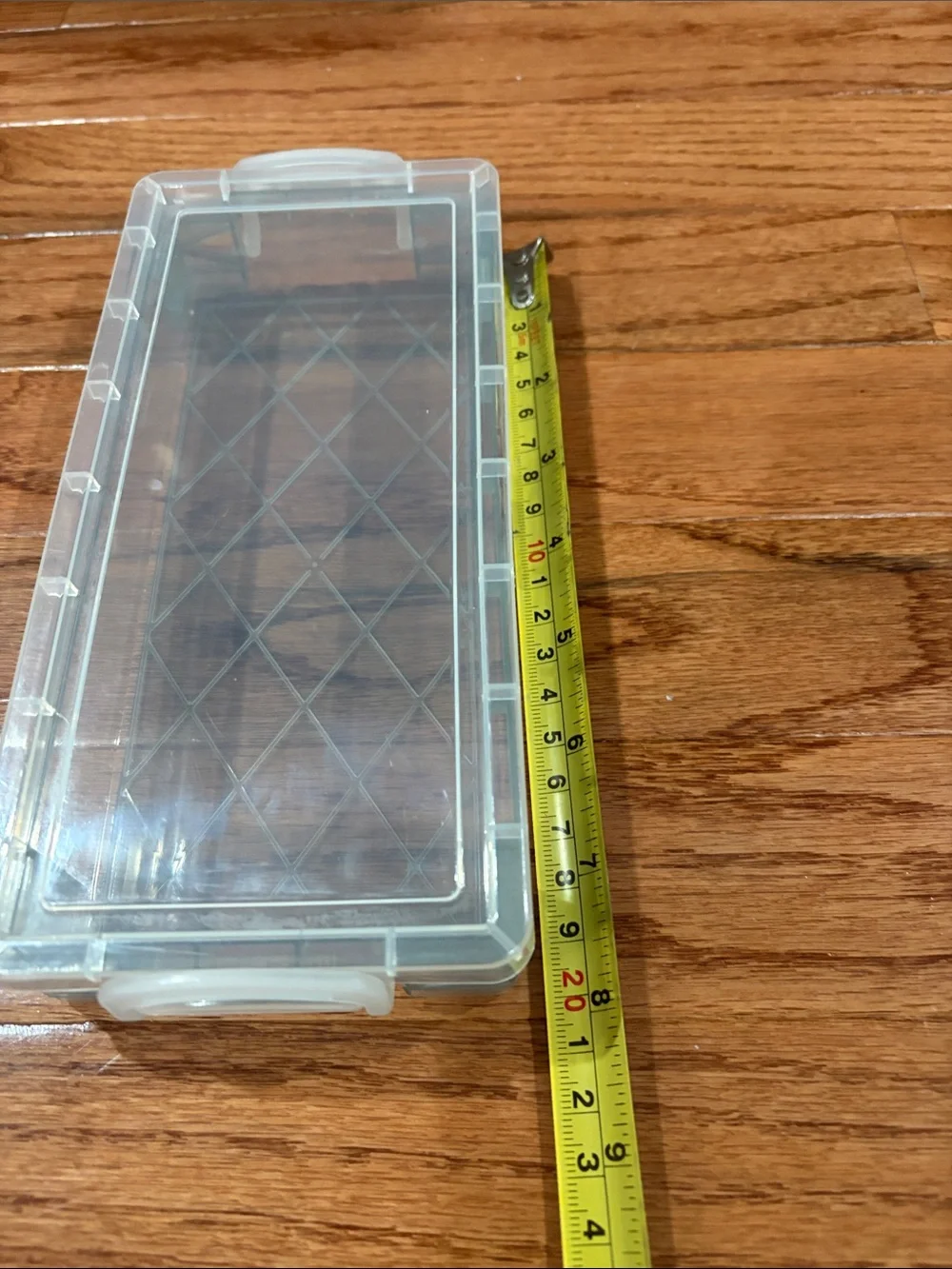 Clear Plastic Under-Shelf Storage Bin with Lid